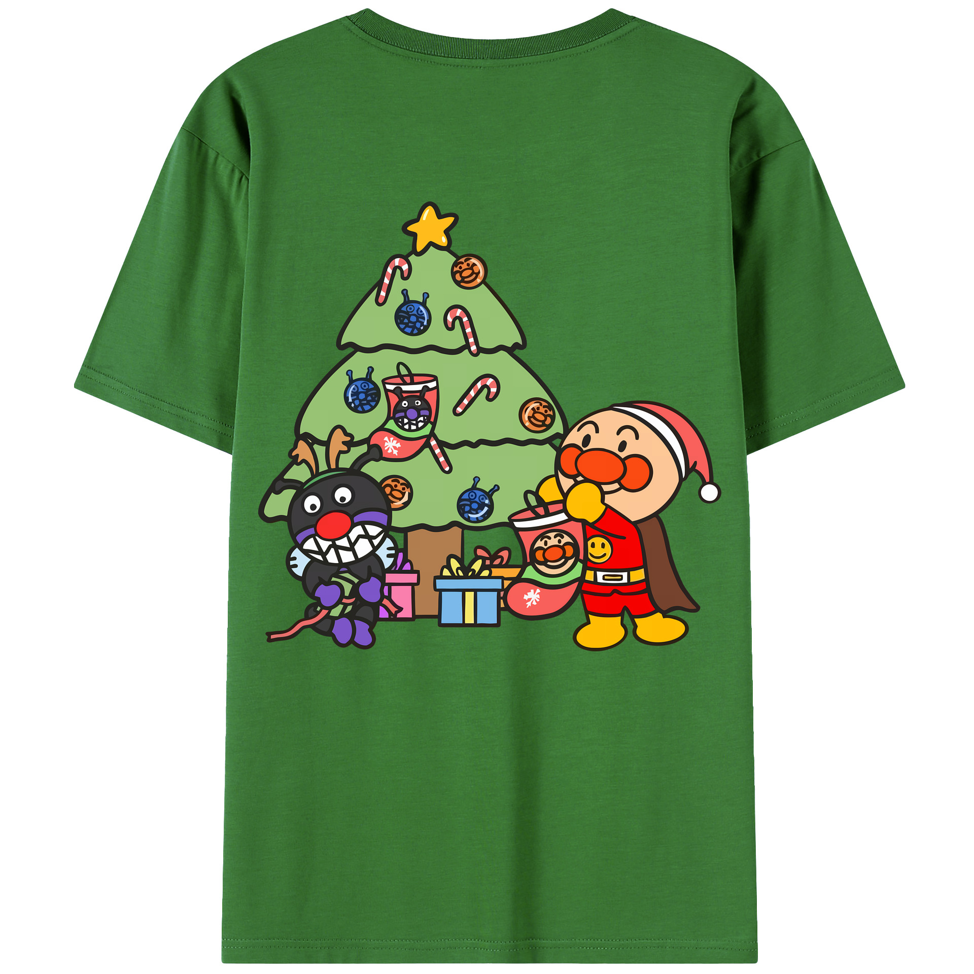 （画像用） アンパンマン Anpanman レディース半袖Tシャツ(バックプリント)